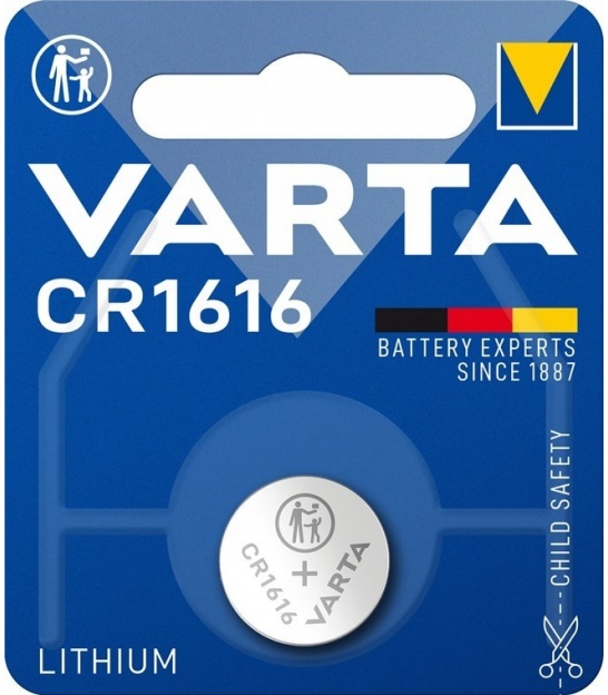 CR1616 (6616) bateria, 1 szt./blister bateria guzikowa litowa, 3 V