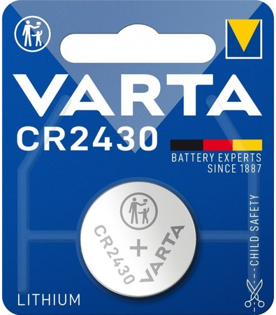CR2430 (6430) bateria, 1 szt./blister bateria guzikowa litowa, 3 V